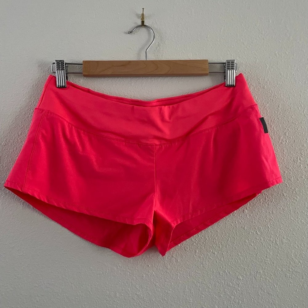 Oiselle 6 Coral Shorts with Zippered Pocket